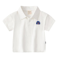 Load image into Gallery viewer, Baby Kid Boys Striped Animals Cartoon Embroidered T-Shirts Polo Shirts Wholesale 220302474
