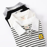 Load image into Gallery viewer, Baby Kid Boys Striped Animals Cartoon Embroidered T-Shirts Polo Shirts Wholesale 220302474
