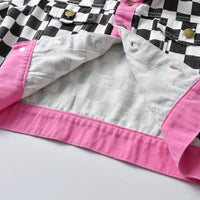 Load image into Gallery viewer, 2 Pieces Set Baby Kid Unisex Checked Print Outwears And Pants Wholesale 236911917
