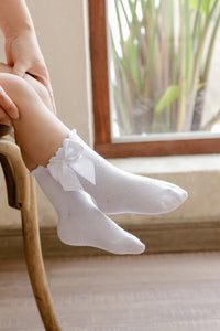 Load image into Gallery viewer, Baby Kid Unisex Solid Color Bow Accessories Socks Wholesale 22030296
