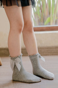 Load image into Gallery viewer, Baby Kid Unisex Solid Color Bow Accessories Socks Wholesale 22030296
