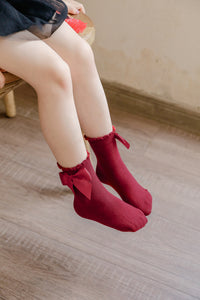 Load image into Gallery viewer, Baby Kid Unisex Solid Color Bow Accessories Socks Wholesale 22030296
