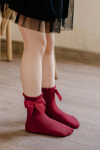 Load image into Gallery viewer, Baby Kid Unisex Solid Color Bow Accessories Socks Wholesale 22030296
