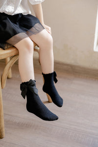 Load image into Gallery viewer, Baby Kid Unisex Solid Color Bow Accessories Socks Wholesale 22030296
