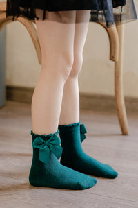 Load image into Gallery viewer, Baby Kid Unisex Solid Color Bow Accessories Socks Wholesale 22030296
