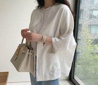 Load image into Gallery viewer, Women Solid Color Tops Wholesale 22030719
