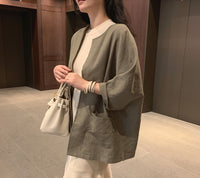 Load image into Gallery viewer, Women Solid Color Tops Wholesale 22030719
