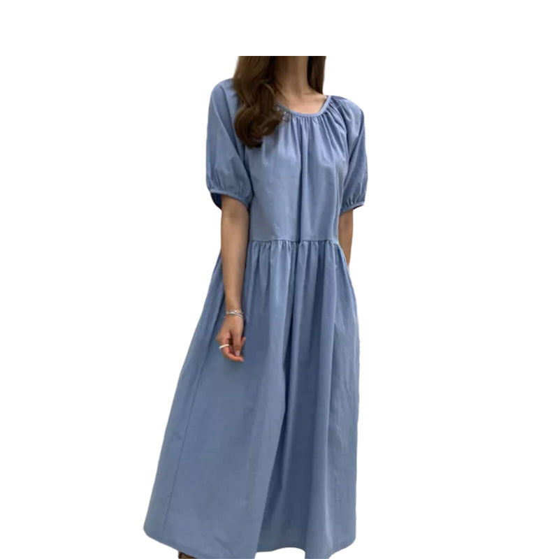 Women Solid Color Dresses Wholesale 220307288