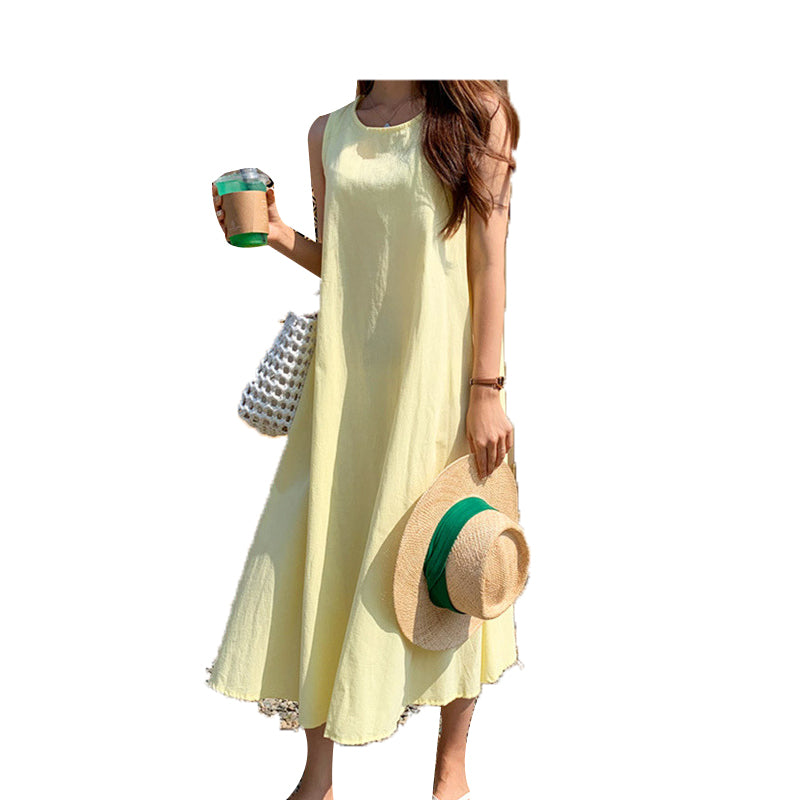 Women Solid Color Dresses Wholesale 220307355