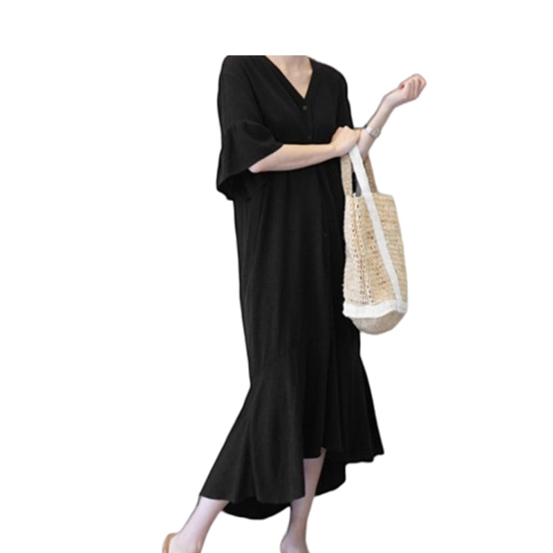 Women Solid Color Dresses Wholesale 220307371
