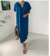 Load image into Gallery viewer, Women Solid Color Dresses Wholesale 220307418
