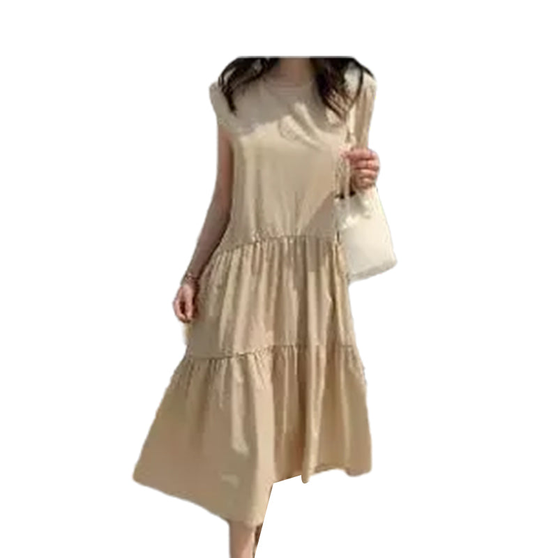 Women Solid Color Dresses Wholesale 220307475