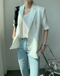 Load image into Gallery viewer, Women Solid Color Blazers Jackets Outwears Wholesale 220307508
