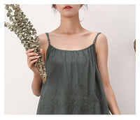 Load image into Gallery viewer, Women Solid Color Embroidered Dresses Wholesale 220307513
