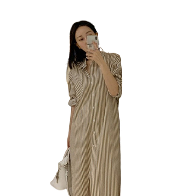 Women Striped Dresses Wholesale 220307595