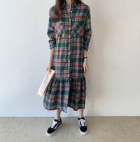 Load image into Gallery viewer, Women Checked Dresses Wholesale 220307643
