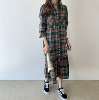 Load image into Gallery viewer, Women Checked Dresses Wholesale 220307643
