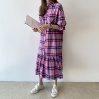 Load image into Gallery viewer, Women Checked Dresses Wholesale 220307643
