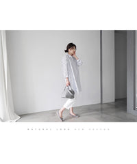 Load image into Gallery viewer, Women Striped Blouses Wholesale 220307645
