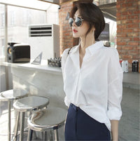 Load image into Gallery viewer, Women Solid Color Blouses Wholesale 220307658
