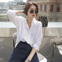 Load image into Gallery viewer, Women Solid Color Blouses Wholesale 220307658
