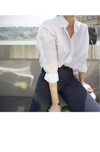 Load image into Gallery viewer, Women Solid Color Blouses Wholesale 220307658
