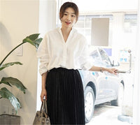 Load image into Gallery viewer, Women Solid Color Blouses Wholesale 220307659
