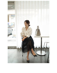 Load image into Gallery viewer, Women Solid Color Blouses Wholesale 220307659
