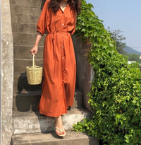 Load image into Gallery viewer, Women Solid Color Ribbon Dresses Wholesale 220307669
