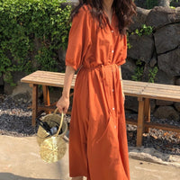 Load image into Gallery viewer, Women Solid Color Ribbon Dresses Wholesale 220307669
