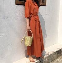 Load image into Gallery viewer, Women Solid Color Ribbon Dresses Wholesale 220307669
