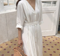 Load image into Gallery viewer, Women Solid Color Ribbon Dresses Wholesale 220307680
