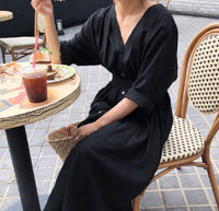 Load image into Gallery viewer, Women Solid Color Ribbon Dresses Wholesale 220307680
