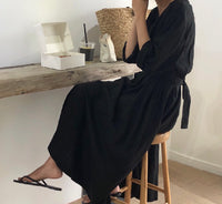 Load image into Gallery viewer, Women Solid Color Ribbon Dresses Wholesale 220307680
