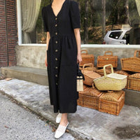 Load image into Gallery viewer, Women Solid Color Dresses Wholesale 220307685
