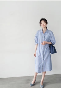 Load image into Gallery viewer, Women Striped Print Dresses Wholesale 220307693
