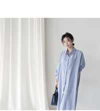 Load image into Gallery viewer, Women Striped Print Dresses Wholesale 220307693
