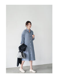 Load image into Gallery viewer, Women Striped Print Dresses Wholesale 220307693
