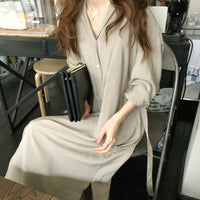 Load image into Gallery viewer, Women Solid Color Dresses Wholesale 220307694
