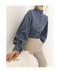 Load image into Gallery viewer, Women Solid Color Blouses Wholesale 220307698
