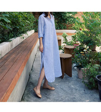 Load image into Gallery viewer, Women Striped Print Dresses Wholesale 220307702
