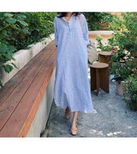 Load image into Gallery viewer, Women Striped Print Dresses Wholesale 220307702
