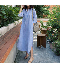 Load image into Gallery viewer, Women Striped Print Dresses Wholesale 220307702
