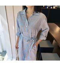 Load image into Gallery viewer, Women Striped Print Dresses Wholesale 220307702
