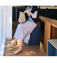 Load image into Gallery viewer, Women Striped Print Dresses Wholesale 220307702
