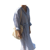 Load image into Gallery viewer, Women Striped Ribbon Print Dresses Wholesale 220307703
