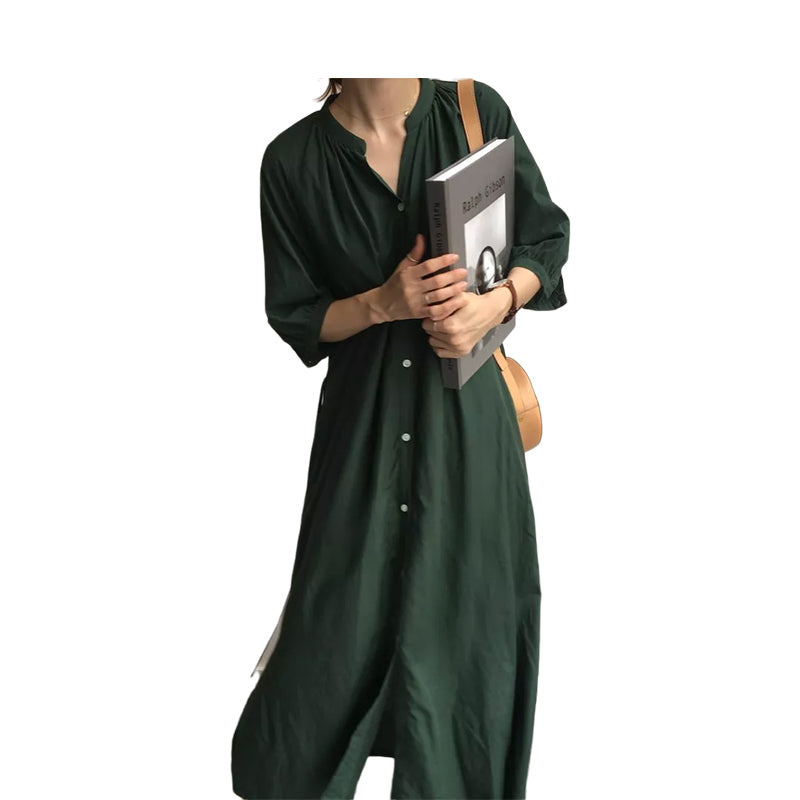 Women Solid Color Dresses Wholesale 220307714