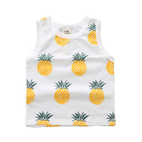 Load image into Gallery viewer, Baby Kid Girls Boys Fruit Cartoon Print Tank Tops Wholesale 22030801
