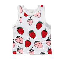 Load image into Gallery viewer, Baby Kid Girls Boys Fruit Cartoon Print Tank Tops Wholesale 22030801
