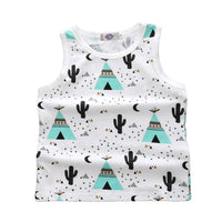 Load image into Gallery viewer, Baby Kid Girls Boys Fruit Cartoon Print Tank Tops Wholesale 22030801

